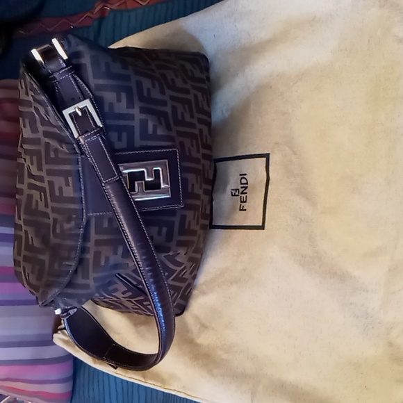 AUTHENTIC Vintage FENDI Zucca Handbag - Picture 2 of 16